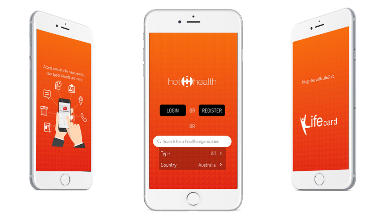HotHealth App Screenshot Homepage